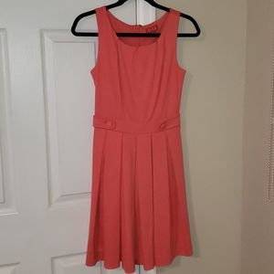 Elle Coral Midi Dress